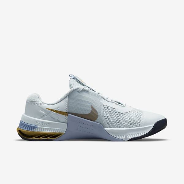 Nike Metcon 7 Fitness Schoenen Dames Platina Metal Goud | NK362MCT