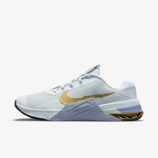 Nike Metcon 7 Fitness Schoenen Dames Platina Metal Goud | NK362MCT