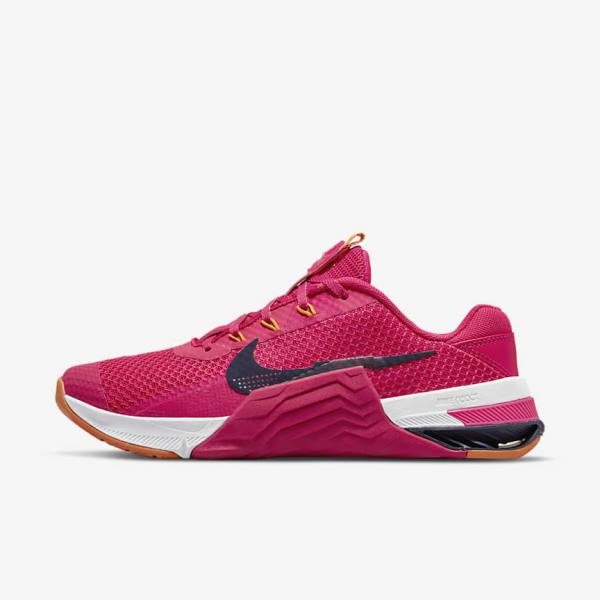 Nike Metcon 7 Fitness Schoenen Dames Roze Geel Blauw | NK134JPQ