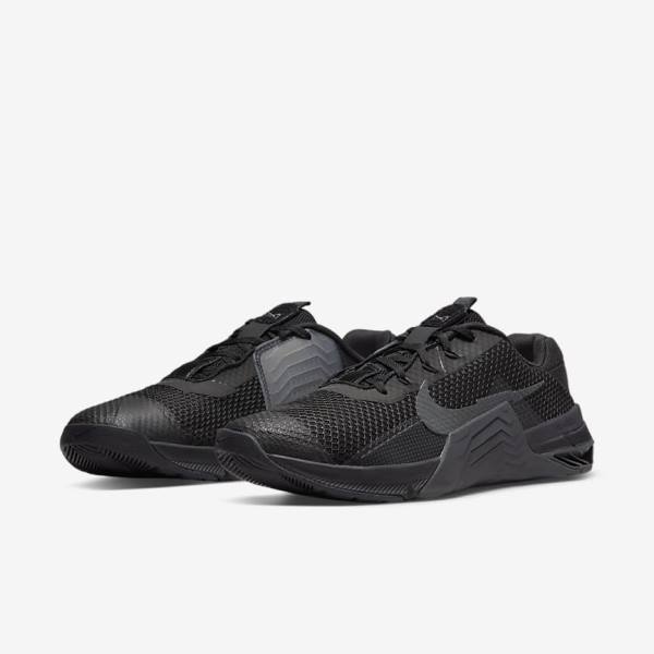 Nike Metcon 7 Fitness Schoenen Dames Zwart Donkergrijs | NK870GJM