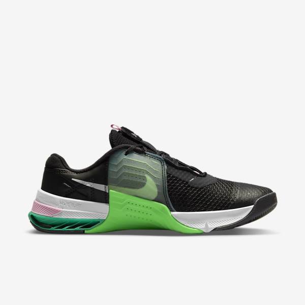 Nike Metcon 7 Fitness Schoenen Dames Zwart Groen Roze Wit | NK947CLZ