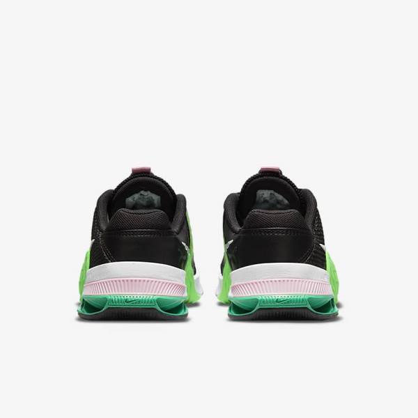 Nike Metcon 7 Fitness Schoenen Dames Zwart Groen Roze Wit | NK947CLZ