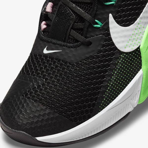 Nike Metcon 7 Fitness Schoenen Dames Zwart Groen Roze Wit | NK947CLZ