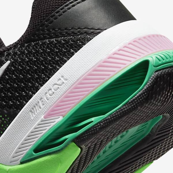 Nike Metcon 7 Fitness Schoenen Dames Zwart Groen Roze Wit | NK947CLZ