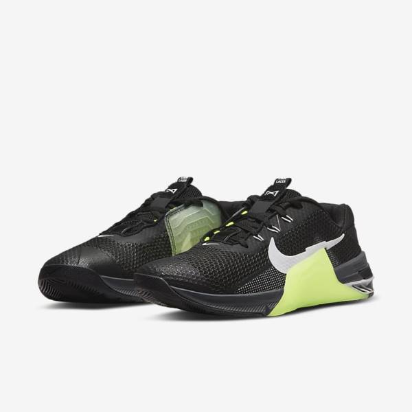 Nike Metcon 7 Fitness Schoenen Heren Zwart Grijs Wit | NK589UVL