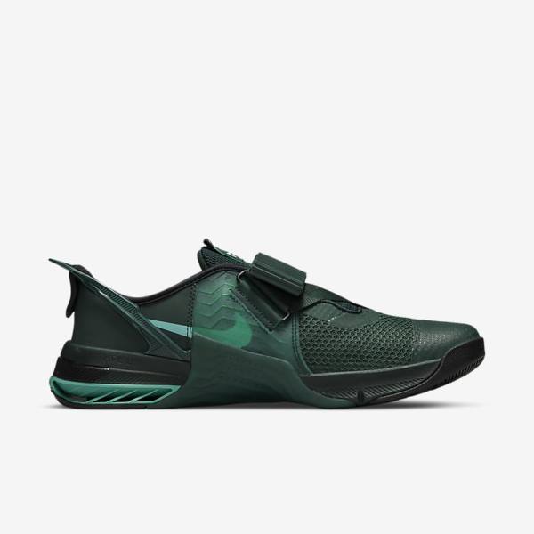 Nike Metcon 7 FlyEase Fitness Schoenen Dames Groen Zwart Turquoise Gekleurd | NK041XOC