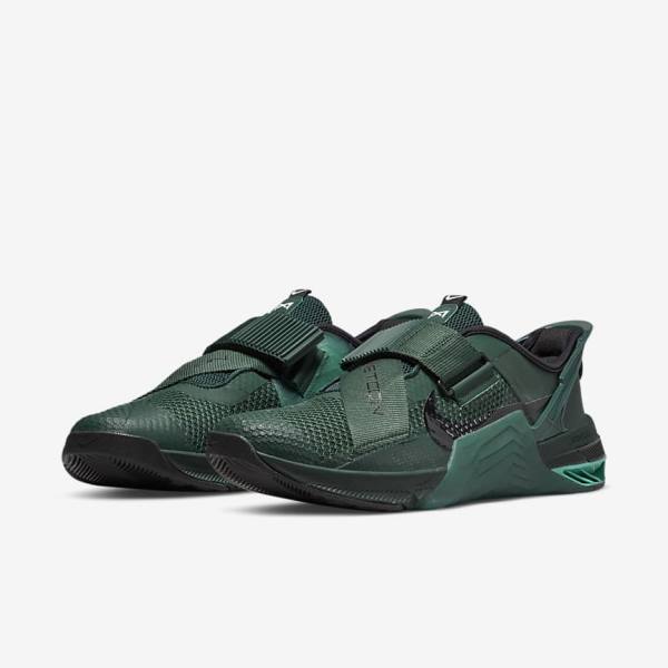 Nike Metcon 7 FlyEase Fitness Schoenen Dames Groen Zwart Turquoise Gekleurd | NK041XOC