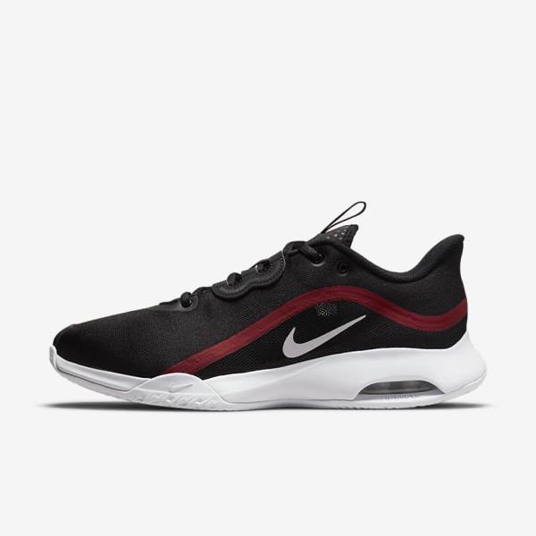 Nike NikeCourt Air Max Volley Hard Court Tennisschoenen Heren Zwart Rood Wit | NK147VNQ