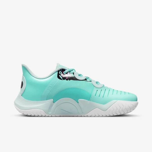 Nike NikeCourt Air Zoom GP Turbo Naomi Osaka Tennisschoenen Dames Turquoise Zwart Fuchsie Turquoise | NK241GBZ