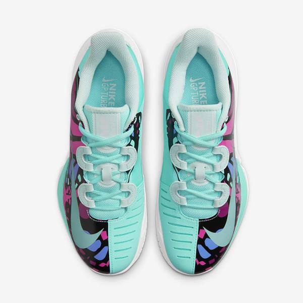 Nike NikeCourt Air Zoom GP Turbo Naomi Osaka Tennisschoenen Dames Turquoise Zwart Fuchsie Turquoise | NK241GBZ