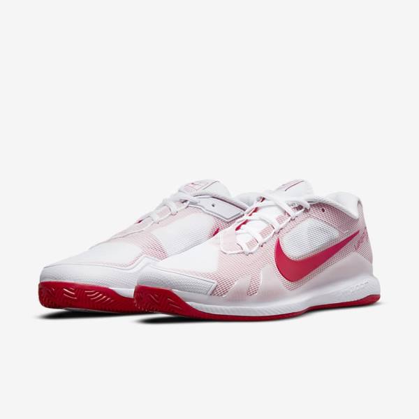 Nike NikeCourt Air Zoom Vapor Pro Clay Court Tennisschoenen Heren Wit Rood | NK207JXL