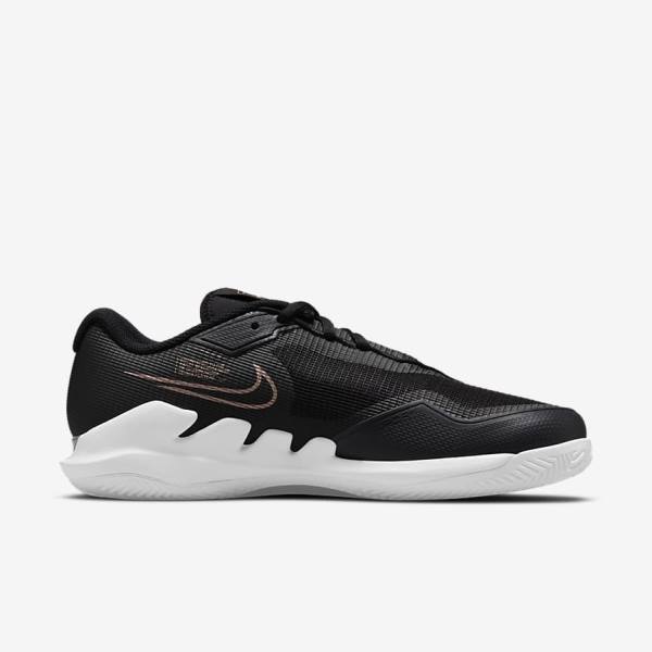 Nike NikeCourt Air Zoom Vapor Pro Clay Court Tennisschoenen Dames Zwart Wit Metal Rood Bruin | NK816UTK