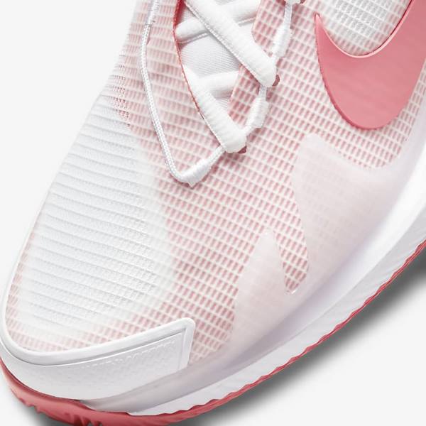 Nike NikeCourt Air Zoom Vapor Pro Clay Court Tennisschoenen Dames Wit Roze Lichtblauw | NK918LCR