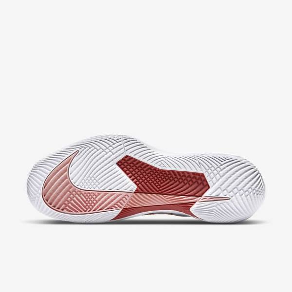 Nike NikeCourt Air Zoom Vapor Pro Hard-Court Tennisschoenen Dames Wit Koraal Rood | NK532HKJ