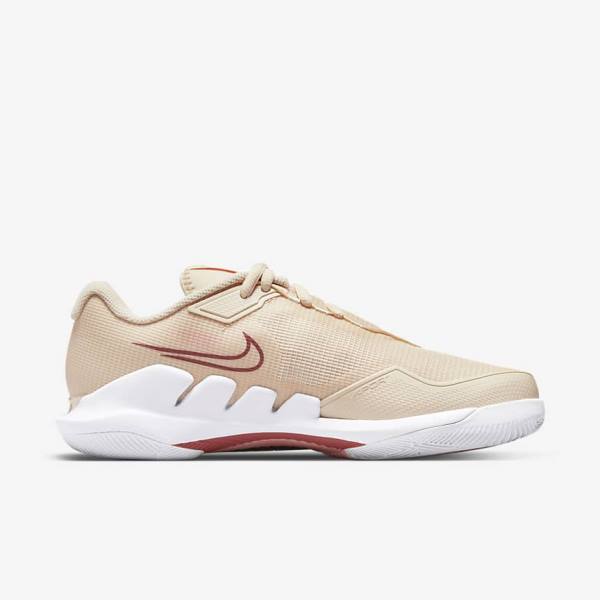 Nike NikeCourt Air Zoom Vapor Pro Hard-Court Tennisschoenen Dames Wit Koraal Rood | NK532HKJ