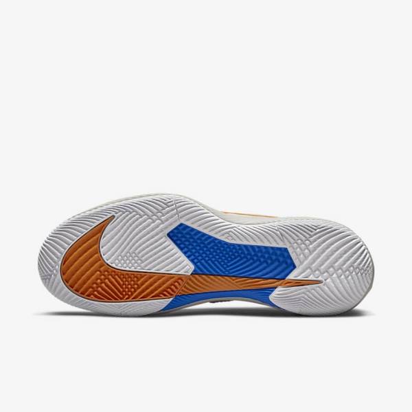 Nike NikeCourt Air Zoom Vapor Pro Hard-Court Tennisschoenen Dames Wit Lichtbeige Blauw | NK657OCL