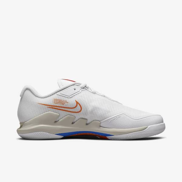 Nike NikeCourt Air Zoom Vapor Pro Hard-Court Tennisschoenen Dames Wit Lichtbeige Blauw | NK657OCL