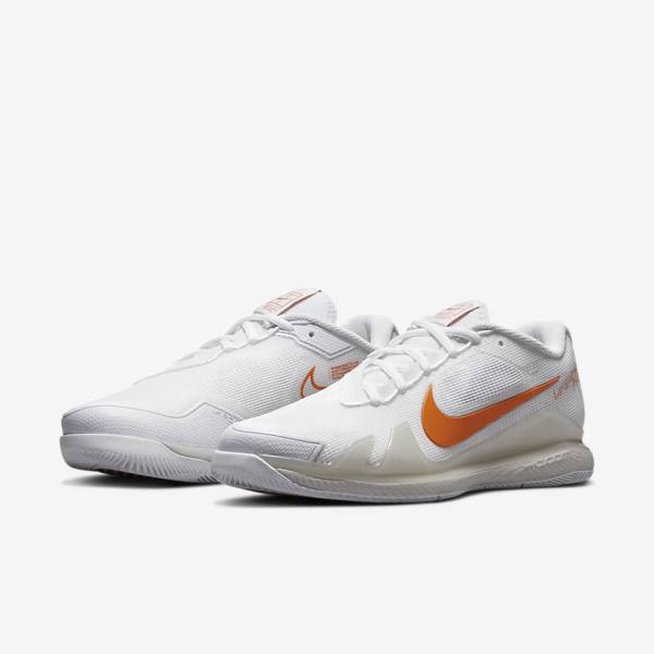 Nike NikeCourt Air Zoom Vapor Pro Hard-Court Tennisschoenen Dames Wit Lichtbeige Blauw | NK657OCL