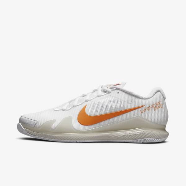 Nike NikeCourt Air Zoom Vapor Pro Hard-Court Tennisschoenen Dames Wit Lichtbeige Blauw | NK657OCL