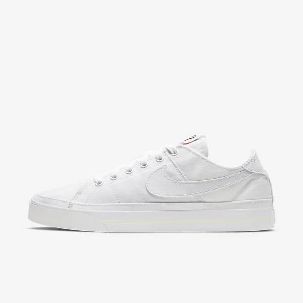 Nike NikeCourt Legacy Canvas Sneakers Dames Wit | NK724DGQ