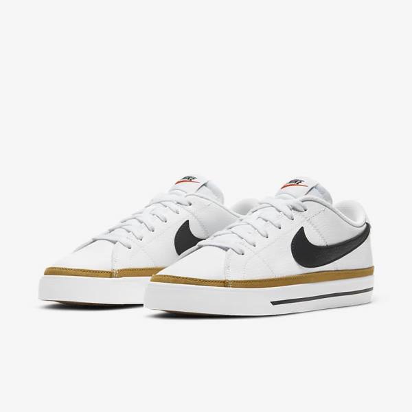 Nike NikeCourt Legacy Sneakers Dames Wit Zwart | NK849RMO