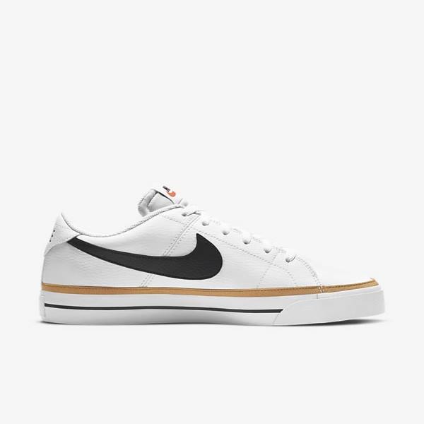 Nike NikeCourt Legacy Sneakers Heren Wit Lichtbruin Zwart | NK716BGR