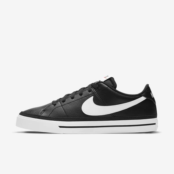 Nike NikeCourt Legacy Sneakers Heren Zwart Lichtbruin Wit | NK982ZVL