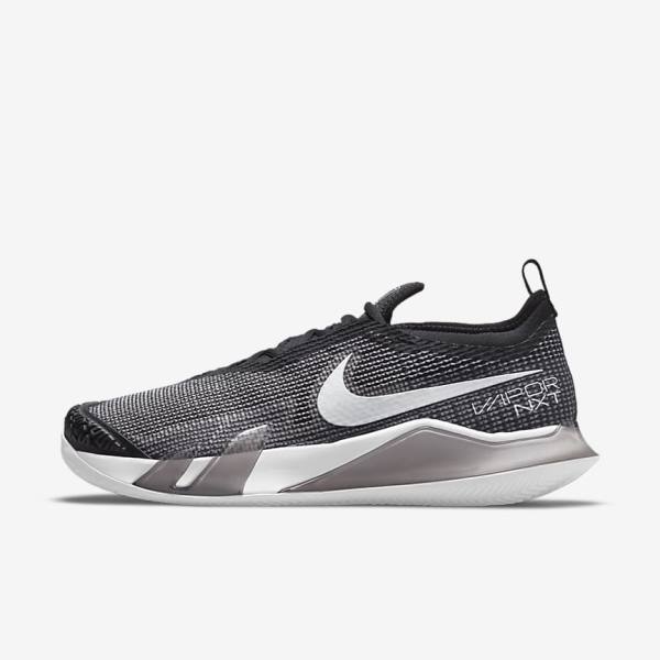 Nike NikeCourt React Vapor NXT Clay Court Tennisschoenen Heren Zwart Wit | NK364TOL