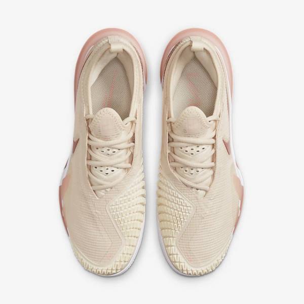 Nike NikeCourt React Vapor NXT Clay Court Tennisschoenen Dames Wit Koraal Rood | NK708ZHG