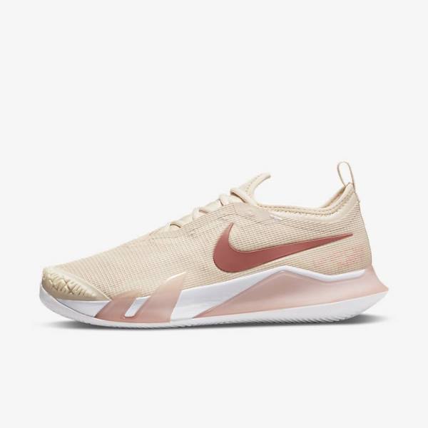 Nike NikeCourt React Vapor NXT Clay Court Tennisschoenen Dames Wit Koraal Rood | NK708ZHG