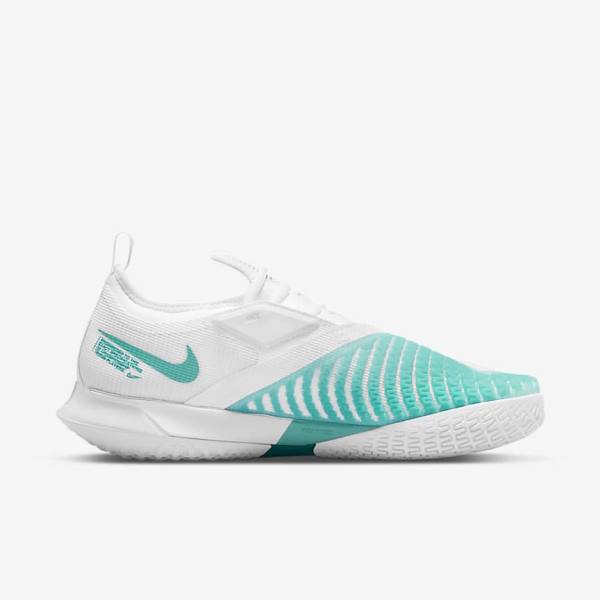 Nike NikeCourt React Vapor NXT Hard-Court Tennisschoenen Heren Wit Rood Bordeaux Turquoise | NK108JYH