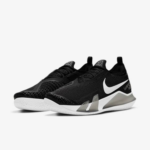 Nike NikeCourt React Vapor NXT Hard-Court Tennisschoenen Heren Zwart Wit | NK812DJQ