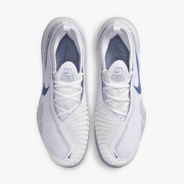 Nike NikeCourt React Vapor NXT Hard-Court Tennisschoenen Heren Wit Donkerblauw | NK849ZAN