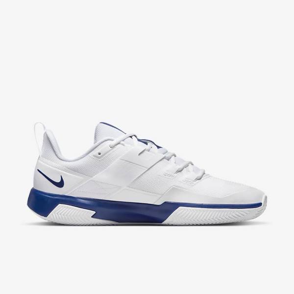 Nike NikeCourt Vapor Lite Clay Court Tennisschoenen Heren Wit Koningsblauw Blauw | NK715SOL