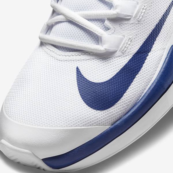 Nike NikeCourt Vapor Lite Clay Court Tennisschoenen Heren Wit Koningsblauw Blauw | NK715SOL