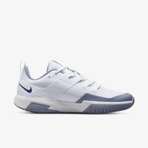 Nike NikeCourt Vapor Lite Hard Court Tennisschoenen Heren Wit Donkerblauw | NK591VNG