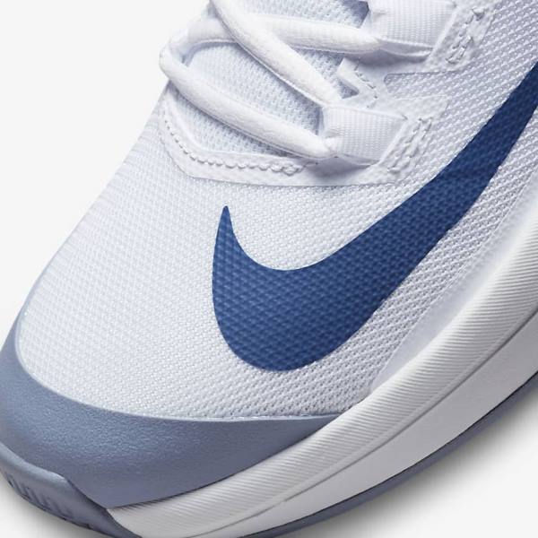 Nike NikeCourt Vapor Lite Hard Court Tennisschoenen Heren Wit Donkerblauw | NK591VNG