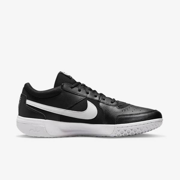 Nike NikeCourt Zoom Lite 3 Hard Court Tennisschoenen Heren Zwart Wit | NK134DAP