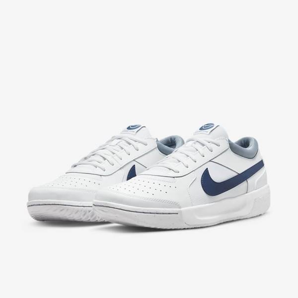 Nike NikeCourt Zoom Lite 3 Hard Court Tennisschoenen Heren Wit Donkerblauw | NK258SIK