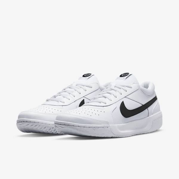 Nike NikeCourt Zoom Lite 3 Hard Court Tennisschoenen Heren Wit Zwart | NK841FWP