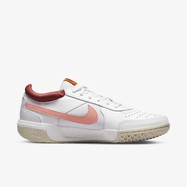 Nike NikeCourt Zoom Lite 3 Tennisschoenen Dames Wit Rood Wit Licht | NK185LUK