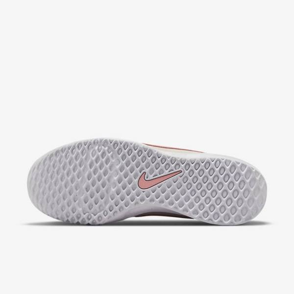 Nike NikeCourt Zoom Lite 3 Tennisschoenen Dames Wit Rood Koraal | NK482YBG