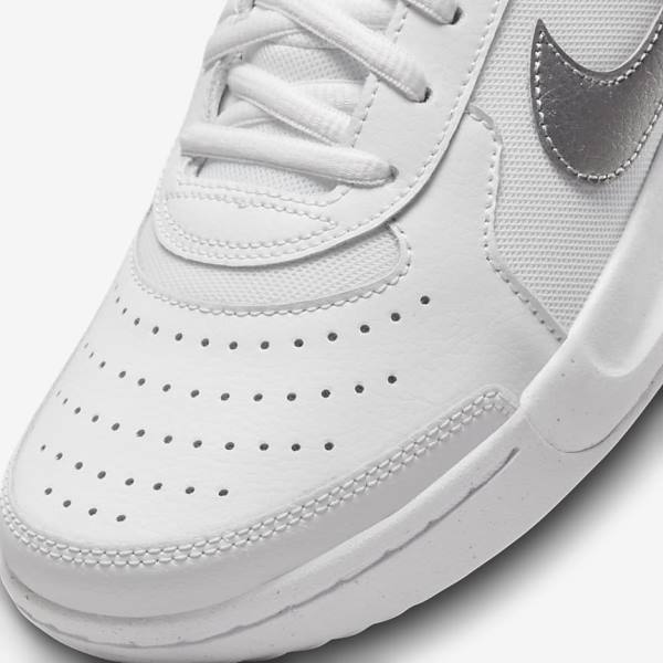 Nike NikeCourt Zoom Lite 3 Tennisschoenen Dames Wit Metal Zilver | NK863RVQ