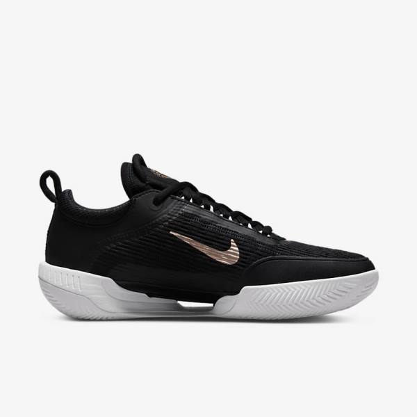 Nike NikeCourt Zoom NXT Clay Court Tennisschoenen Dames Zwart Wit Donkergrijs Metal Rood Bruin | NK634TZW