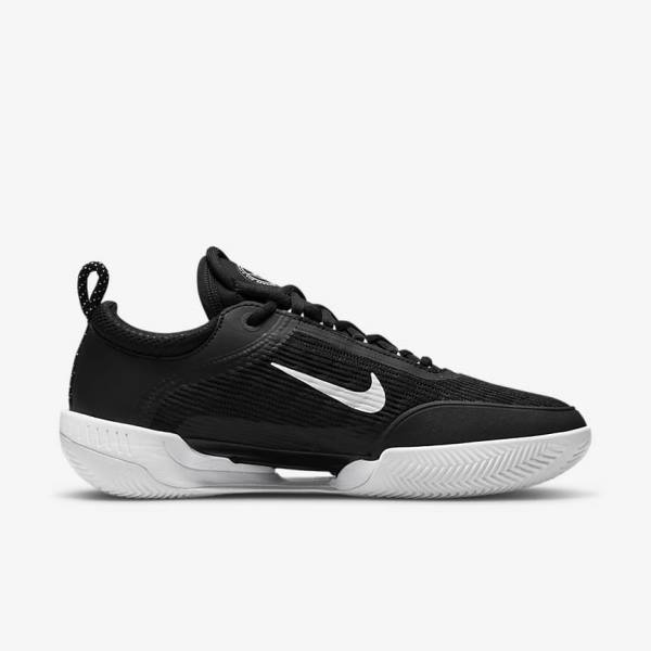 Nike NikeCourt Zoom NXT Clay Court Tennisschoenen Heren Zwart Wit | NK750JSL