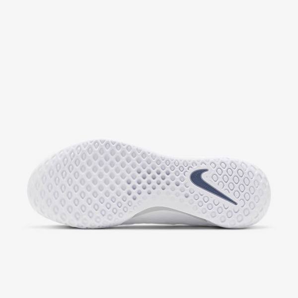 Nike NikeCourt Zoom NXT Hard Court Tennisschoenen Heren Wit Grijs Donkerblauw | NK381KDH