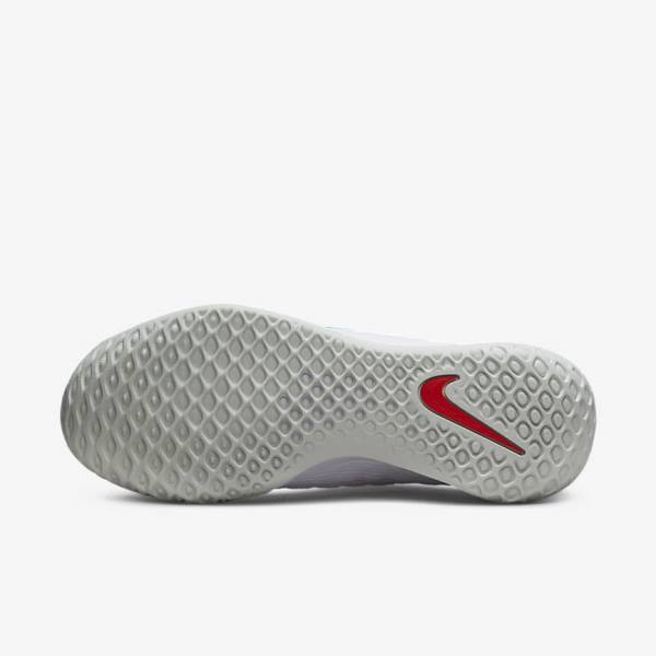 Nike NikeCourt Zoom NXT Hard Court Tennisschoenen Dames Wit Lichtzilver Rood Turquoise | NK391IYN