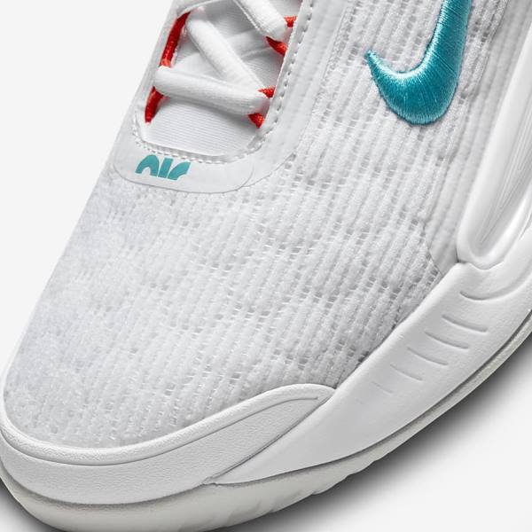 Nike NikeCourt Zoom NXT Hard Court Tennisschoenen Heren Wit Lichtzilver Rood Turquoise | NK683NHK