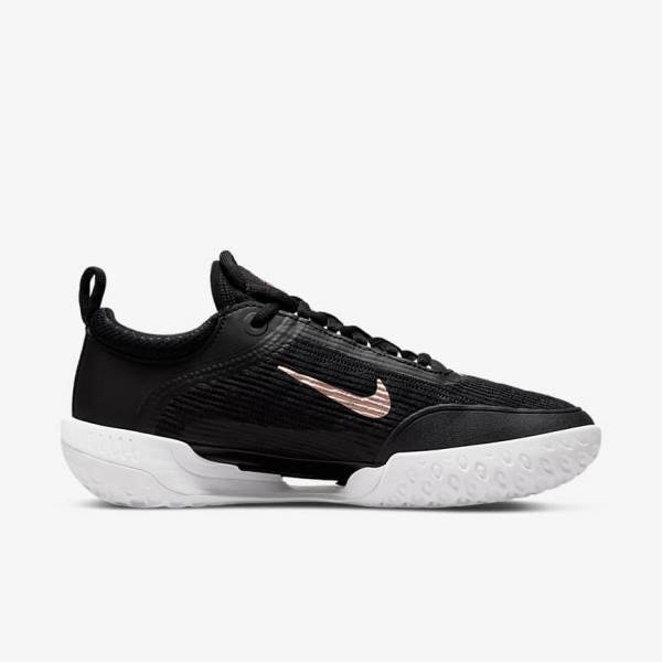 Nike NikeCourt Zoom NXT Hard Court Tennisschoenen Dames Zwart Wit Metal Rood Bruin | NK815QWU