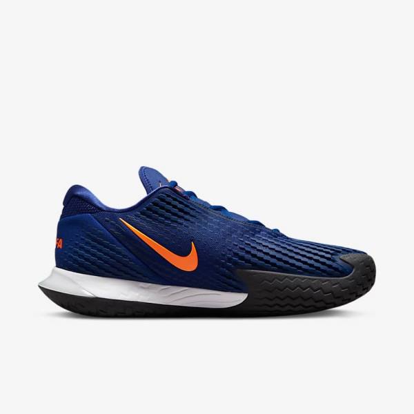 Nike NikeCourt Zoom Vapor Cage 4 Rafa Hard Court Tennisschoenen Heren Koningsblauw Blauw Oranje Zwart Wit | NK097APC